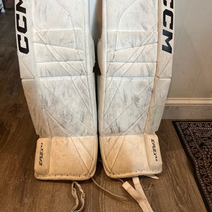 Used 30"+1 CCM Extreme Flex E6.5 Goalie Leg Pads