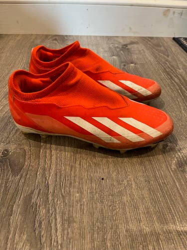 Adidas Used Size 7.0 (Women's 8.0) Men's Molded Cleats - Orange