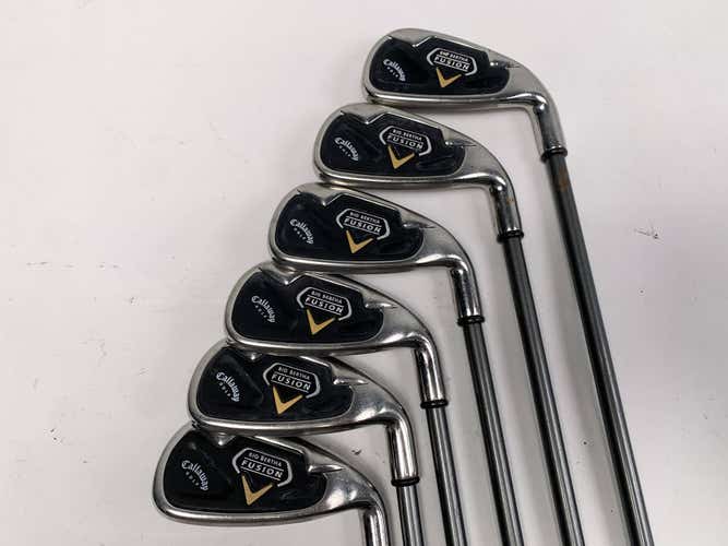 Callaway Fusion Iron Set 4-9 RCH System 75i Regular Graphite Mens RH