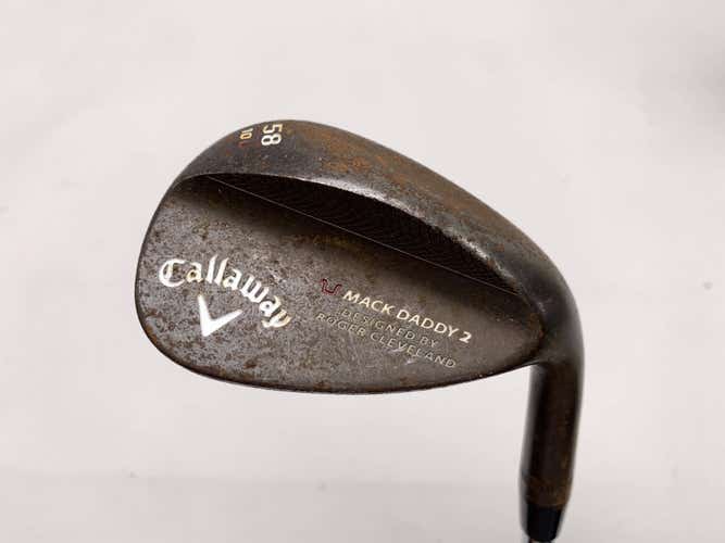 Callaway Mack Daddy 2 Slate 58* 10 U-Grind True Temper DG Wedge Steel Mens RH