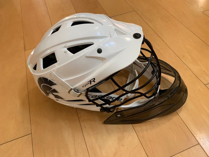 Used Goalie Cascade CPX-R Helmet with Throat guard