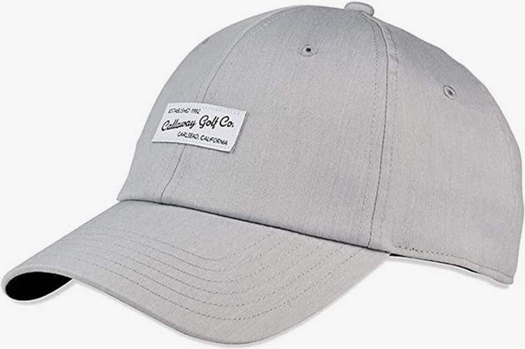 NEW Callaway 2023 Relaxed Retro Heather Grey Adjustable Snapback Golf Hat/Cap