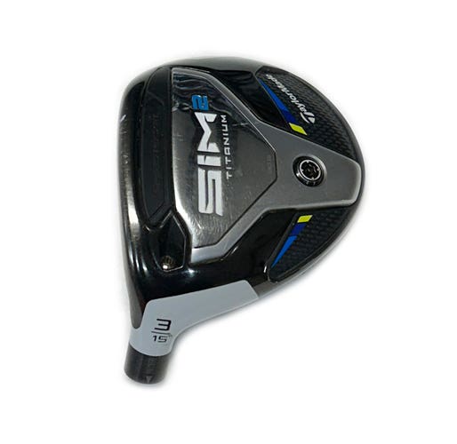 LH TaylorMade SIM2 Titanium 15* 3 Wood Head Only