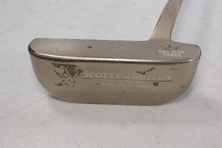 Titleist 1999 Scotty Cameron Pro Platinum Del Mar 3 35" Putter Steel #173478