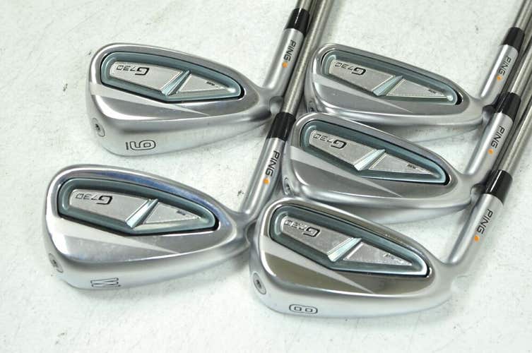 LEFT HANDED Ping G730 6-W Iron Set Regular Flex Aerotech SteelFiber 70  #179741