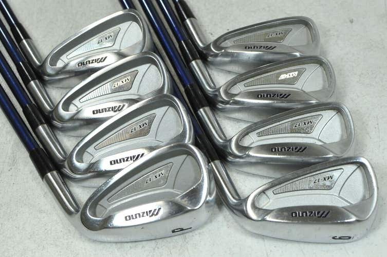 Mizuno MX 17 3-PW Iron Set Right Regular Flex Exsar Blue Graphite #179757