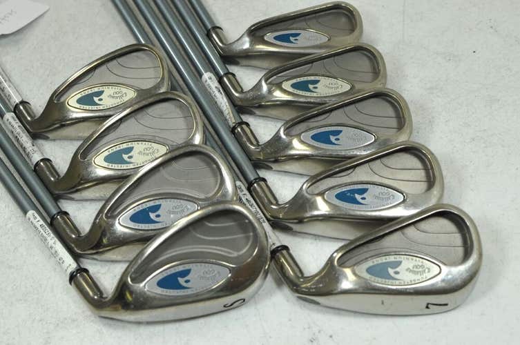 Callaway Hawk Eye Ladies 3-PW,SW Iron Set Right Gems Graphite # 179575