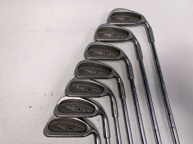 Ping Eye 2 Iron Set 4-PW Blue Dot 1* Up Karsten ZZ-Lite Stiff RH Oversize Grips