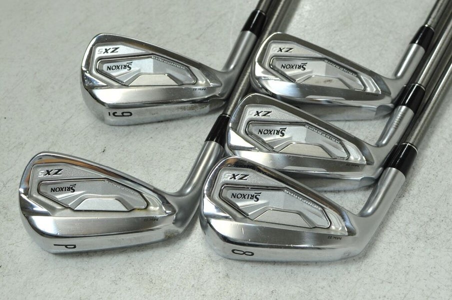 クロム LEFT HANDED Srixon ZX5 MKII 6-PW Iron Set Senior Flex