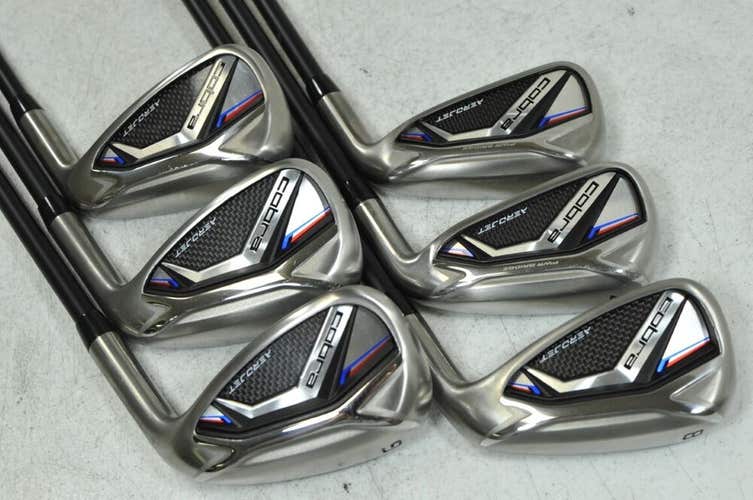 Cobra Aerojet 6-PW,GW Iron Set Right Regular Flex KBS PGI 75 Graphite # 179743