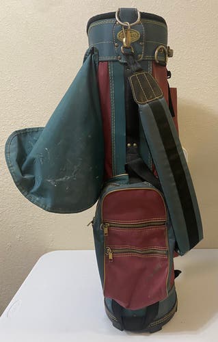 Vintage Spalding Made In USA 3 Way divider Golf Bag Carry Bag