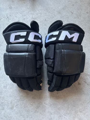 NHL Anaheim Ducks Like New Gently Used CCM 14” Pro Stock HG97 Gloves Black