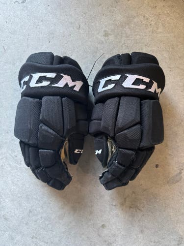 NHL Pittsburgh Penguins Like New Gently Used  CCM 13” Pro Stock HGTKPP Gloves Black