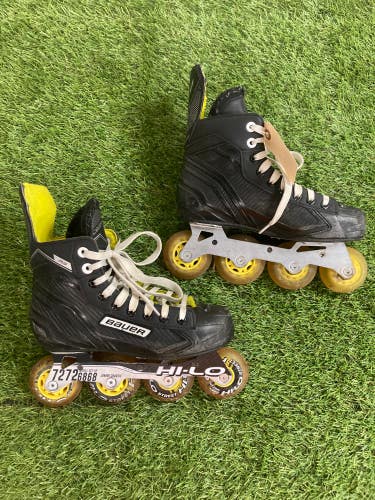 Used Junior Bauer RS Inline Skates Regular Width Size 4