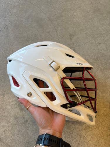 White Used Adult Warrior Burn Helmet