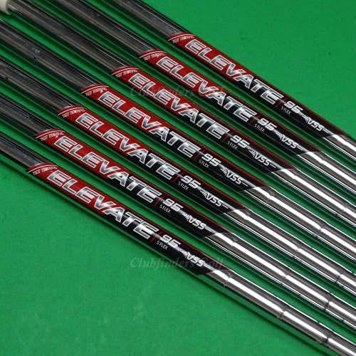 True Temper Elevate 95 VSS .370 Stiff Flex Pulled Steel Iron Shafts SET OF 7