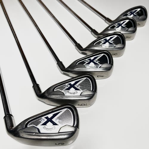 Callaway X20 Iron Set 5-9, PW Right Handed Uniflex Steel Shafts