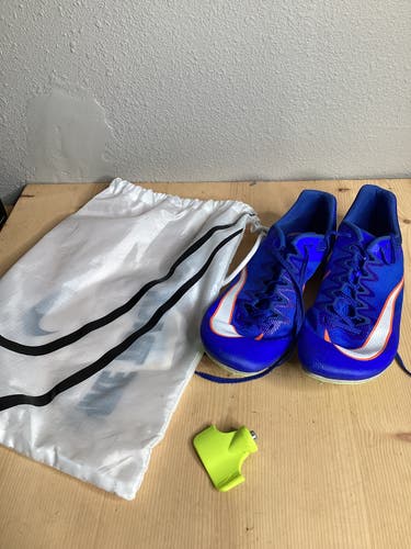 Blue Used Adult Size 10 (Women's 11) Men's Nike Rival Sprint Running Spikes Other