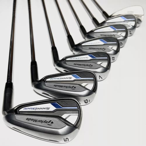 Taylormade Speedblade Iron Set 5-9, PW, AW Right Hand Regular Flex Steel Shafts