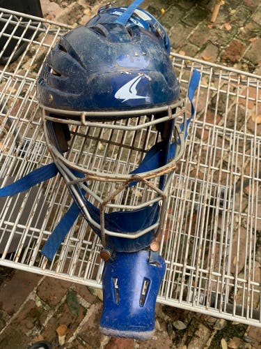 Royal Blue Champro Youth catcher’s mask With Throat Guard.