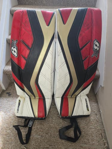 Used 32" Brian's G-Netik Pro IV Goalie Leg Pads Pro Stock