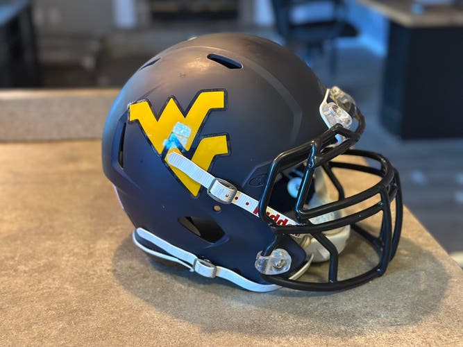 West Virginia Mountaineers Custom Riddell Speed Helmet