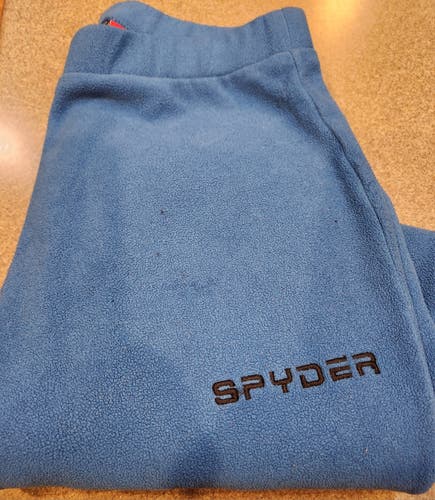 Blue Used Unisex Youth Large Spyder Ski Base Layer Pants