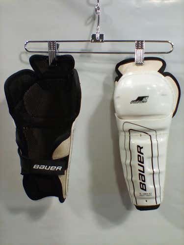 Used Bauer 8" Ice Hockey Shin Guards