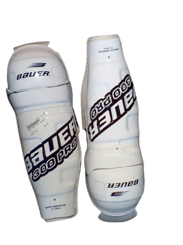 Used Bauer 15" Hockey Shin Guards