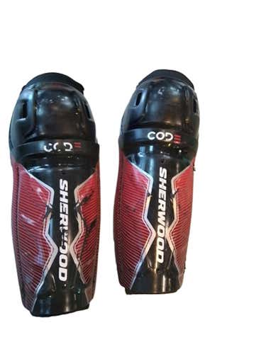 Used Sher-wood Code 8" Hockey Shin Guards