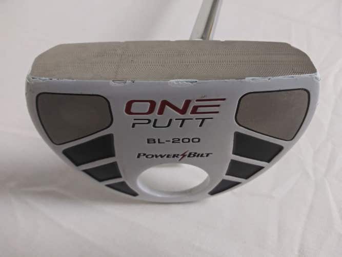 PowerBilt TPS BL-200 One Belly Putter 43" (White Finish) Center Shaft Golf Club