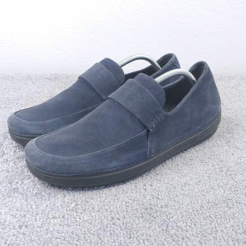 Fitflop Loafers Mens 11 Slip On Shoes Blue Suede Comfort Shoe Casual