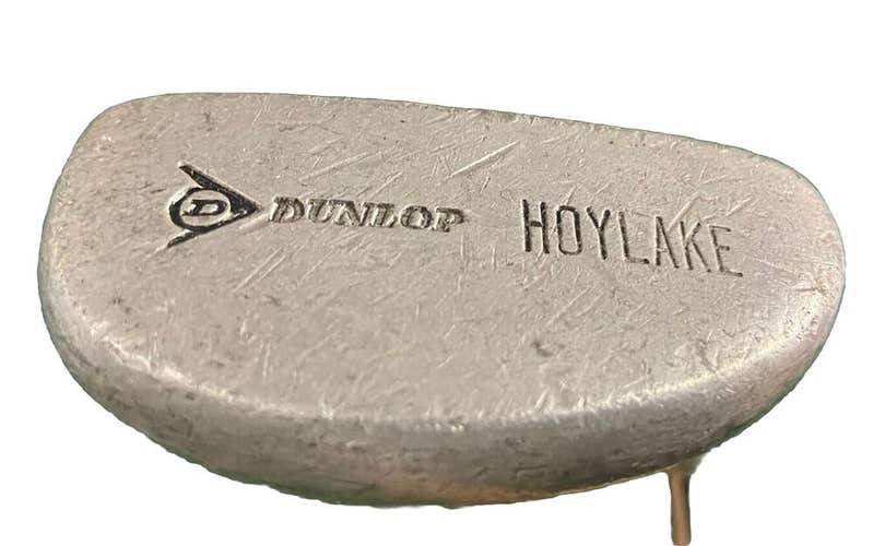 Dunlop Golf Hoylake Mallet Putter RH Fluted Steel 35" Vintage Golf Pride Grip