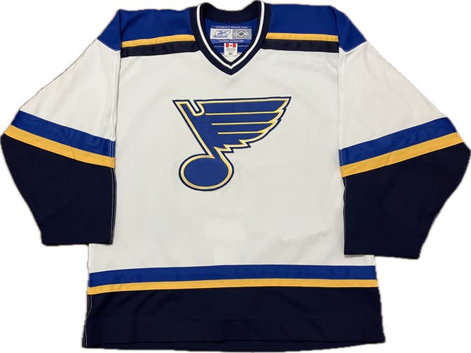 St Louis Blues Blank Reebok Authentic NHL Hockey Jersey Size 52