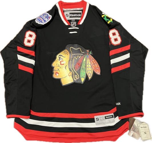 NWT Chicago Blackhawks Patrick Kane 2014 Stadium Series Reebok NHL Hockey Jersey Size L