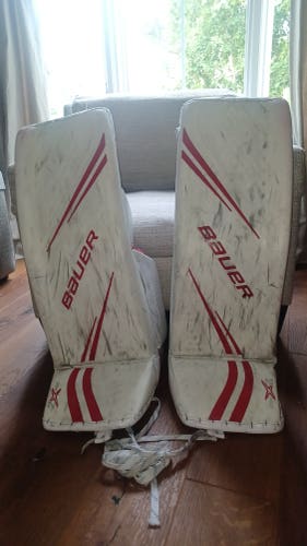 Used Large Bauer Vapor 2X Pro Goalie Leg Pads