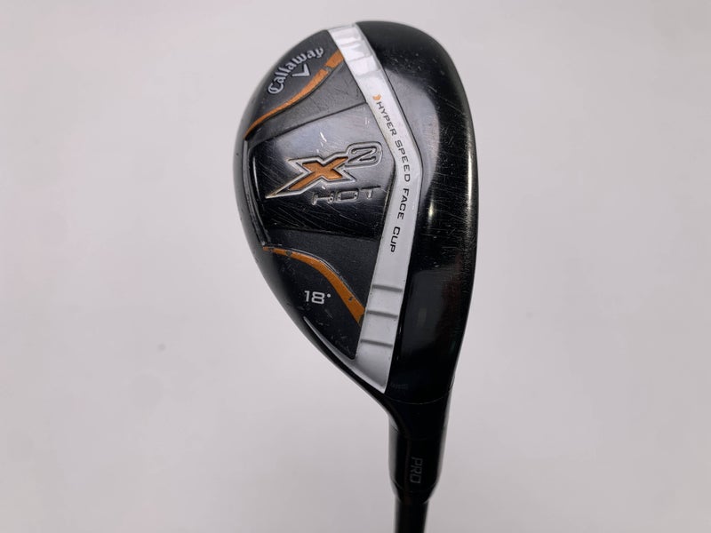 Callaway X2 Hot Pro 2 Hybrid 18* Aldila Tour ATX 75g Regular Graphite Mens RH