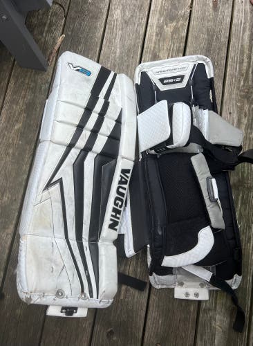 Used  Vaughn Velocity V9 Goalie Leg Pads