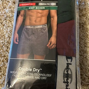 Champion knit boxer 3-pack size large (brand new)
