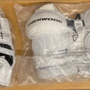 New Senior Sher-Wood 5030 HOF Hockey Shoulder Pads & Elbow Pads Bundle Adult Large