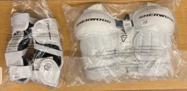 New Senior Sher-Wood 5030 HOF Hockey Shoulder Pads & Elbow Pads Bundle Adult Large