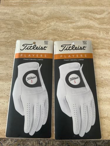 Two Titleist players glove gloves RH