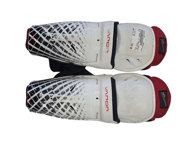 Used Bauer Vapor 9 1 2" Hockey Shin Guards