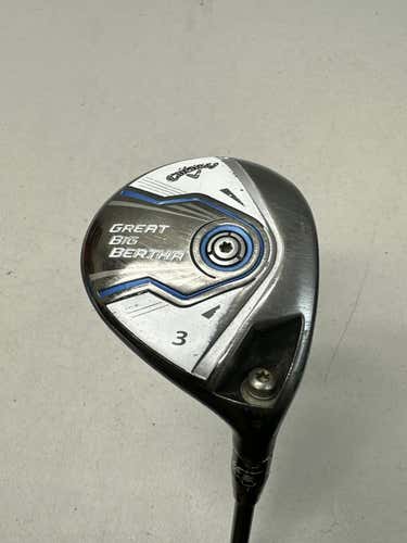 Used Callaway Great Big Bertha 3 Wood Ladies Flex Graphite Shaft Fairway Woods