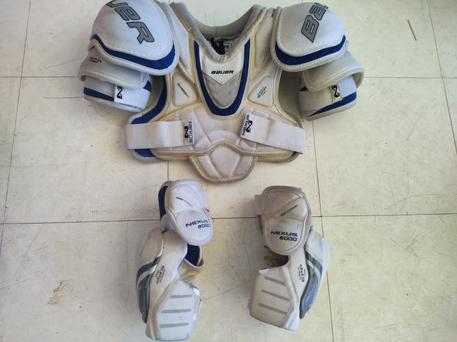 Used Small Junior Bauer Nexus 8000 Shoulder & Elbow Pads