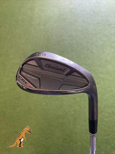 Used RH Cleveland CBX2 Black 56.12* Sand Wedge Dynamic Gold 115 Steel Wedge Flex