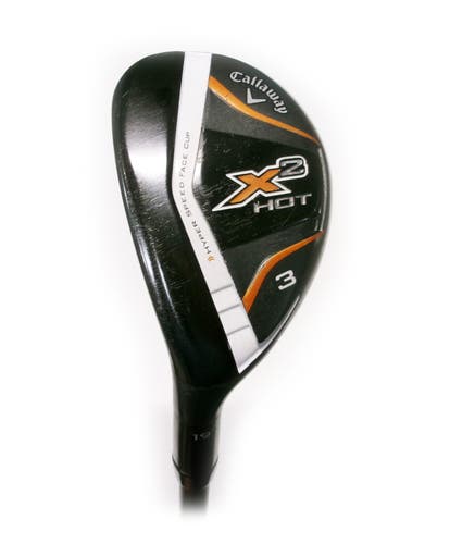 LH Callaway X2 Hot 19* 3 Hybrid/Rescue Graphite Callaway X2 Hot 55g Senior Flex