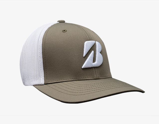 NEW Bridgestone Eco Mesh Olive Flexfit Adjustable Snapback Hat/Cap