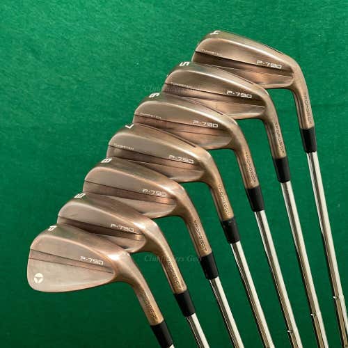 TaylorMade P-790 Aged Copper Forged 4-PW Iron Set DG 115 MID X100 Steel XStiff