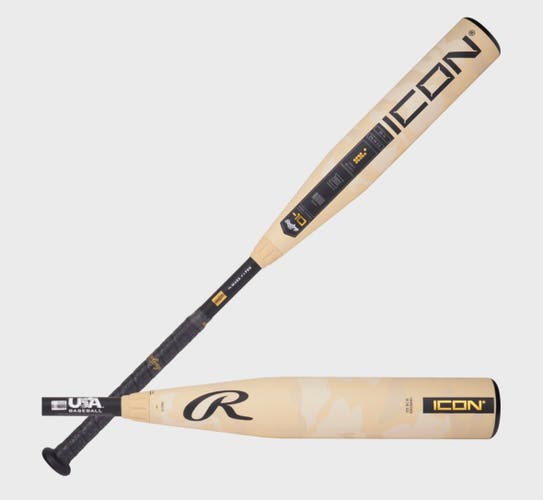 New Rawlings Icon USABat Certified Bat (-10) Composite 21 oz 31"